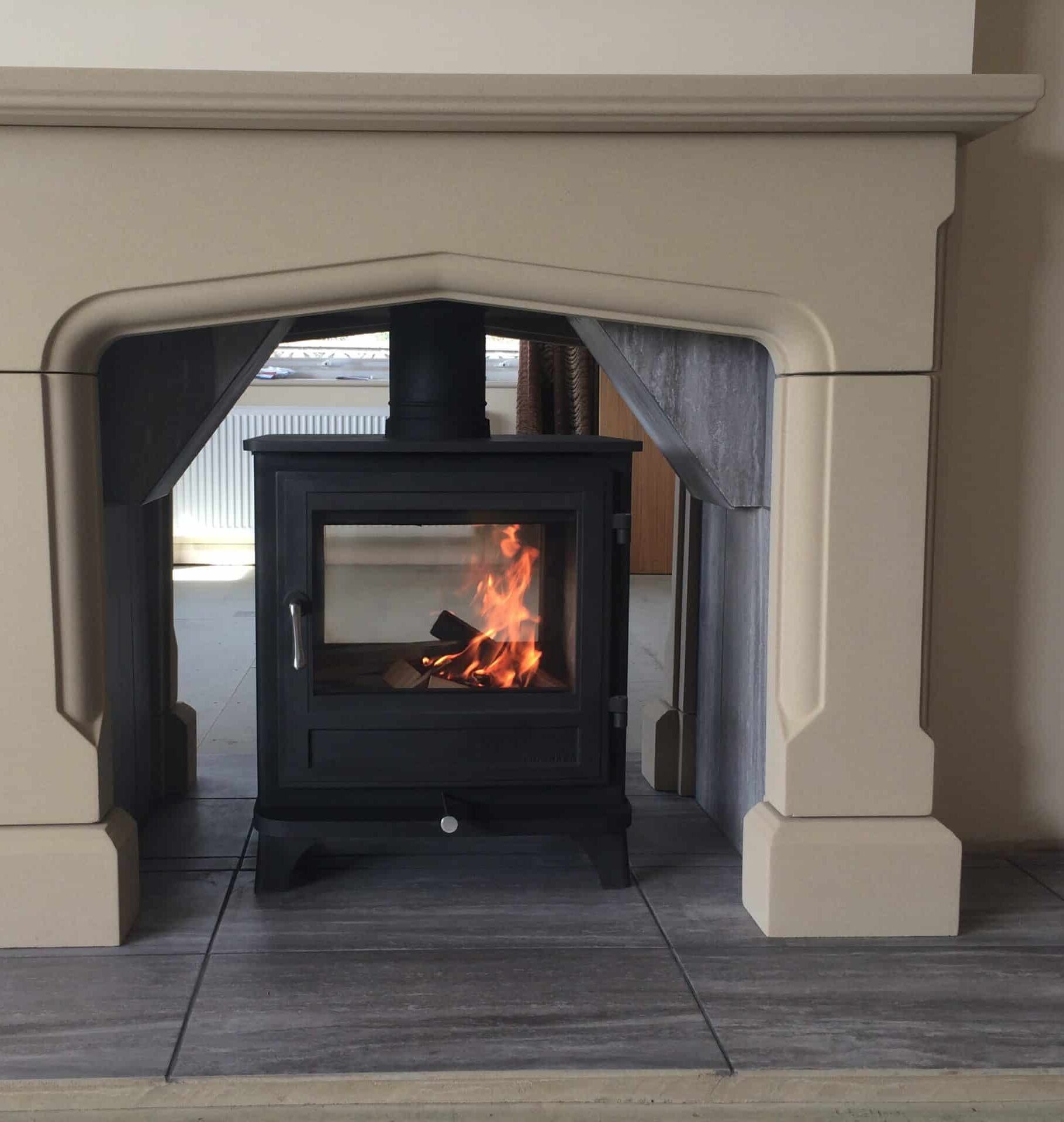 Tudor fireplace surround