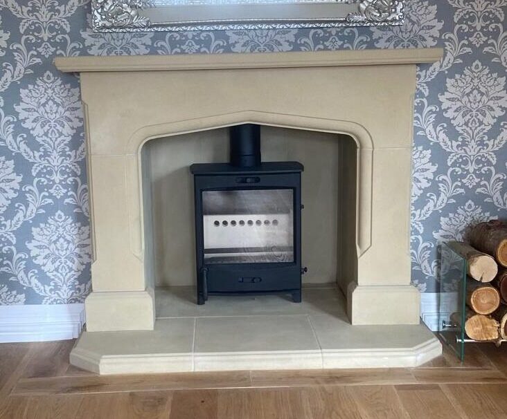 tudor fireplace surround